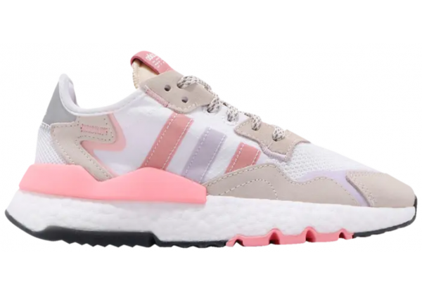 Adidas Wmns Nite Jogger White Glory Pink